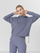 Bluzë sportive 4F Warm Top, me kapuç, për gra, gri