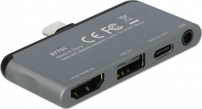 Docking station DeLOCK Mini 87751, USB C, HDMI 4K 60Hz, gri