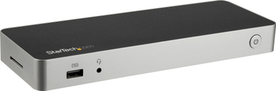 Docking Station StarTech USB C, për dy ekrane HDMI / DP 4K 30Hz, me karikim 60W, gri