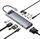 HUB USB C Baseus Metal Gleam 11 në 1, 11 porta, Space Grey