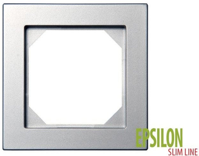 Рамка за прекинувач Лирегус EPSILON SLIM FRAME K14-145-01, метал, никел