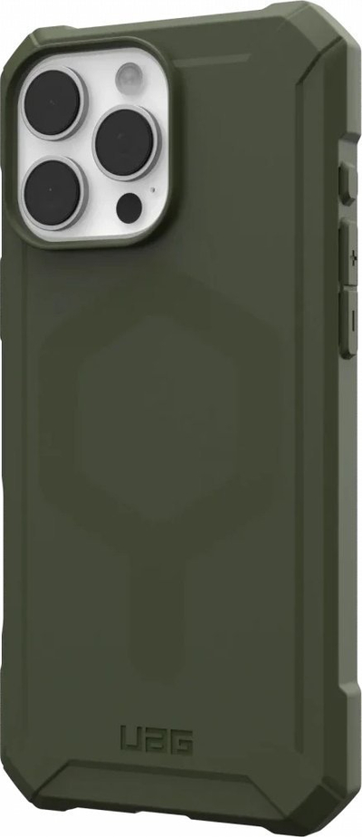 Kapotë UAG Essential Armor me MagSafe për iPhone 16 Pro Max, rezistente ndaj goditjeve, Olive Drab