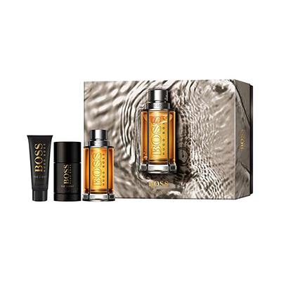 Set Hugo Boss, Eau de Toilette Boss The Scent 100 ml +  deodorant 75 g + xhel dushi 50 ml
