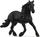 Figurë lodër Schleich Horse Club Friesian Stallion, kalë friesian, i zi