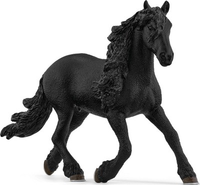 Figurë lodër Schleich Horse Club Friesian Stallion, kalë friesian, i zi