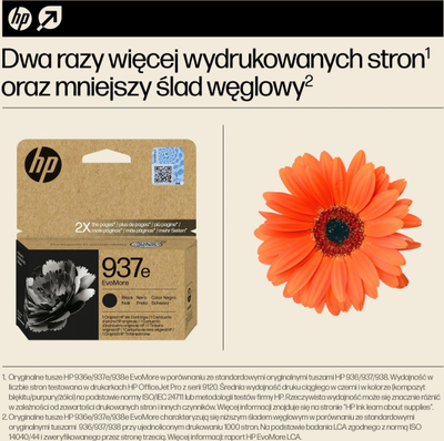 Ngjyrë për printer HP 937e EvoMore, 37ml, e zezë