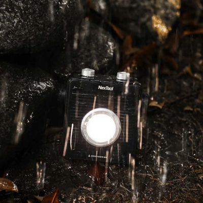 Lampë kampinguese reflektor Nvox NexTool NE20093, 1800 lm, dritë e bardhë ose e kuqe, e zezë