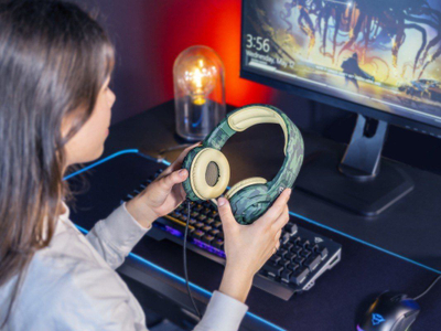 Kufje gaming Trust GXT 313, me mikrofon, me kabllo, jeshile kamuflazh