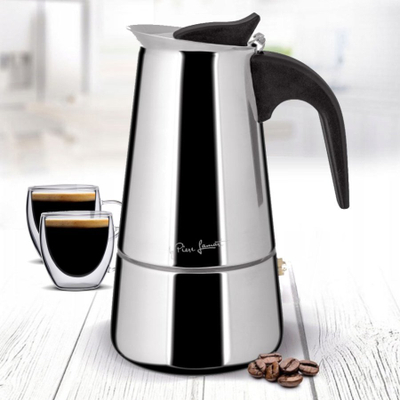 Xhezve moka Lamart LT7075, 100 ml, inoks, argjendtë