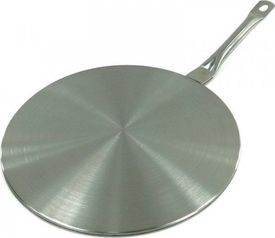 Disk adaptues për soba me induksion KingHoff KH-1697, 14.5 cm, çelik ferromagnetik, ngjyrë argjendi