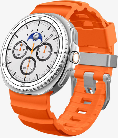 Rrip ore Spigen Silicone Band, për Samsung Galaxy Watch 8 46mm 44mm 40mm, silikon, portokalli