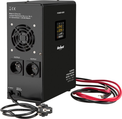 Furnizim emergjent muresh Rebel POWER-1000, 1000VA 700W, dalje 230V, i zi
