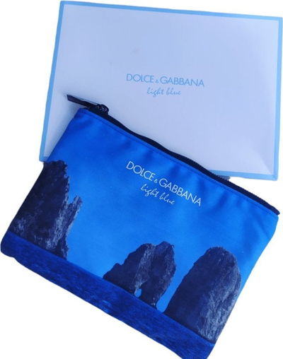 Çantë tualeti Dolce &amp; Gabbana Light Blue, material tekstil, blu