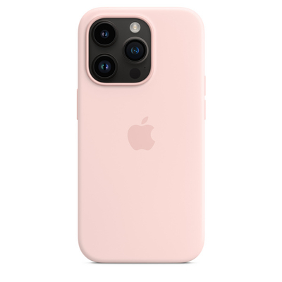 Apple iPhone 14 Pro Silicone Case me MagSafe, Chalk Pink