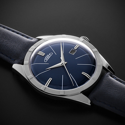 Orë dore për meshkuj Prim Repre Automatic W01C.13170.C, e zezë/e kaltër