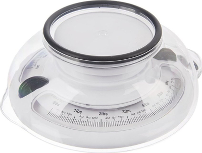 Peshore mekanike për çi të gatu, me ene që hiqet, deri 5 kg, e bardhë