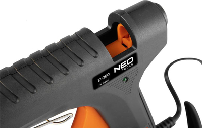 Pistole ngjitëse Neo 17-090, 60W, diametër shkopi 11mm, portokalli