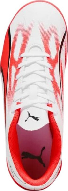 Patika futbolli për kalamoj Puma Ultra Play.4, për astro turf, sintetike, të bardha me të kuqe