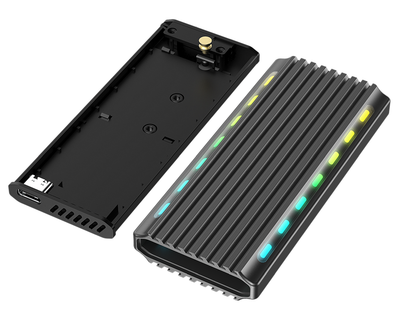 Kuti e jashtme Gembird EE2280 U3C 03, M.2 SSD, USB 3.1 Type C, alumini, e zezë