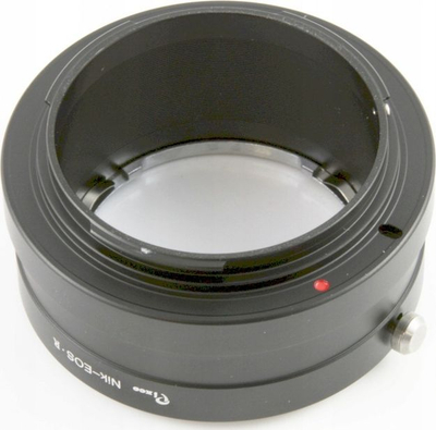 Adapter objektivi Pixco nga Canon RF në Nikon AI AI S, metalik, i zi
