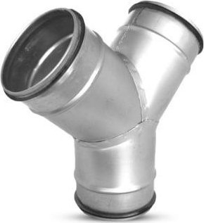 Përdredhës oxhaku Alnor TWIN, 45°, 125mm, metalik