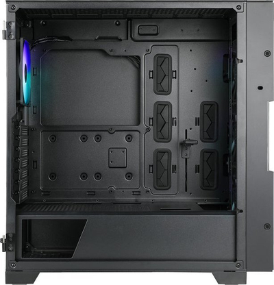 Kuti PC AZZA NEO 500, ATX Mid Tower, xham i fortë, 4x 120mm ARGB, e zezë me argjend