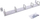 Panel për rregullim kabllosh InLine 19", 1U, 5 mbajtëse plastike, gri
