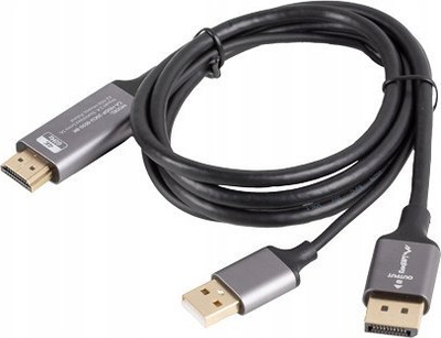 Kabllo HDMI në DisplayPort Lanberg, 4K 60Hz, 1.8m, e zezë