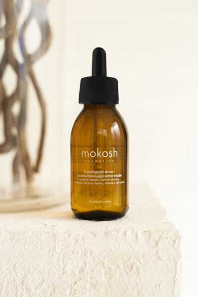 Serum flokësh Mokosh Trichologiczne, stimulon rritjen, 90ml, transparent