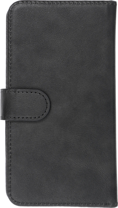 Këllëf universal Common Size S për smartphone, me kapak, ngjyrë e zezë