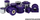 Set poliuretanësh pezullimi TurboWorks, pasme, Toyota Celica VI T20 ST202 ST204 1993-1999, 12 copë, vjollcë
