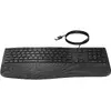 Tastierë HP 480 Comfort me kabllo USB, madhësi e plotë, ngjyrë e zezë