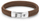 Byzylyk Rebel & Rose Braided Oval RR-L0041-S, i kaftë 19 cm