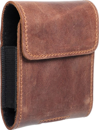 Këllëf brezi Royal Crazy Horse Size V, për telefona 7.5 × 8 × 1.5 cm, lëkurë, kafe