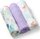 Pelenë cope BabyOno Take Care Natural Bamboo, set me 3 copë, bambu, vjollcë