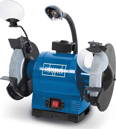 Grirëse fikse Scheppach BG200, 550W, diametër 200mm, blu