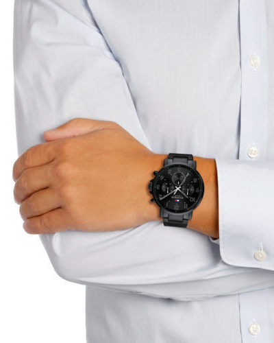 Orë dore për meshkuj Tommy Hilfiger Daniel 1710383, e zezë
