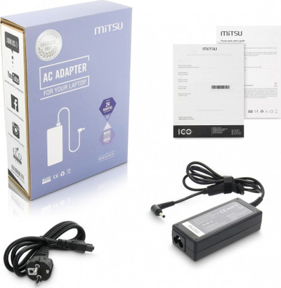 Adapter karikues laptopi Mitsu ZM/AS19342E, 65W, 19V 3.42A, i zi
