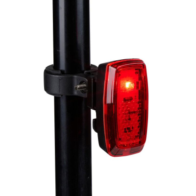 Dritë e pasme biçiklete Dunlop LED, që s’e kap uji IPX4, e certifikuar StVZO CE, e kuqe