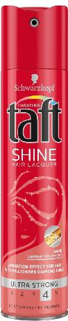 Спреј за коса Schwarzkopf Taft Shine Ultra Strong, 250 мл