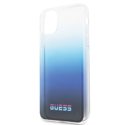 Kllëf telefoni Guess California GUHCN58DGCNA, për iPhone 11, gradient, blu