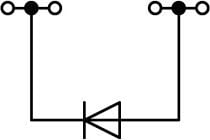Terminal bllok Wago 2001-1411, 4 përçues, 1.5mm², me diodë, gri