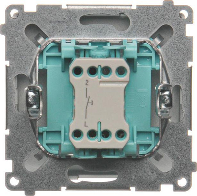 Ndërprerës i ziles Kontakt-Simon Basic (BMD1.01 / 43), 10AX, 250V, i argjendtë