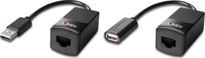 Zgjatues USB Lindy 60m, USB 1.1, Cat.6, i zi