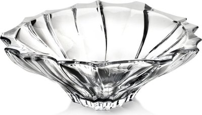 Enë shërbimi AFFEK DESIGN Peony, pjatë e thellë xhami, transparente