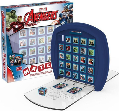 Друштвена игра Top Trumps Marvel Match Avengers, со коцки, повеќејазична, сина