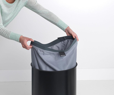 Kosh rrobash Brabantia Laundry Hamper, 16 gal, çelik, i zi mat