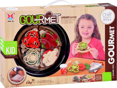 Set loje pice Play Chef ZA3775, pizza në copa, aksesorë kuzhine, shumëngjyrësh