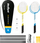 Set badminton Rebel Active RBA-4104, 4 raketa çeliku, rrjetë me çantë, i përzier