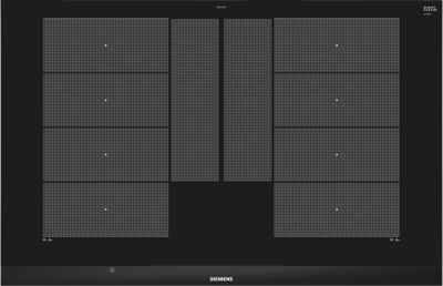 Pianurë induksioni Siemens EX875LYC1E, 80cm, xham qeramik, e zezë